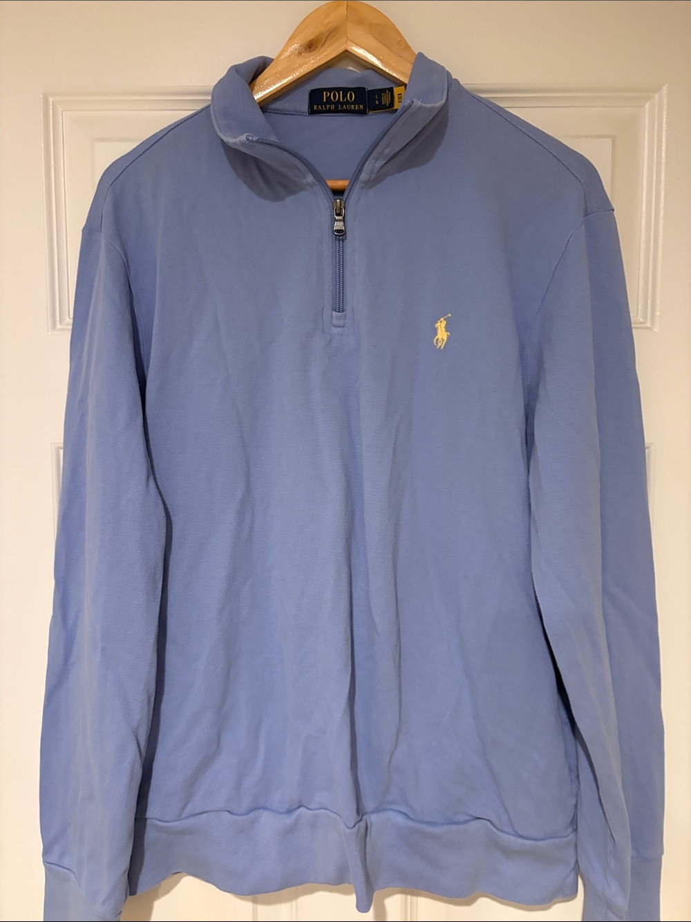 Polo by Ralph Lauren Light Blue Quarter-Zip Pullover